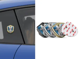 Tesla Metal Emblem Badge Durable Premium Feel
